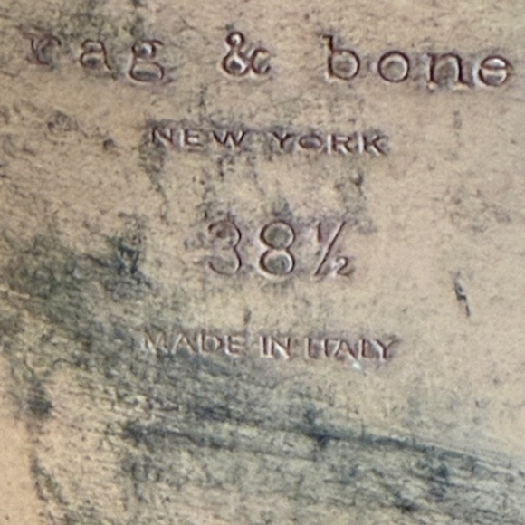 Rag & Bone Leather Boots with Back Zip-Euro size 38 1/2 - Picture 6 of 7